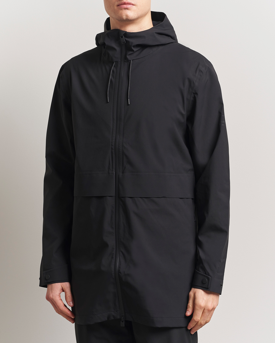 Hombres | Abrigos y chaquetas | RAINS | Suva Hooded Waterproof Long Jacket Black