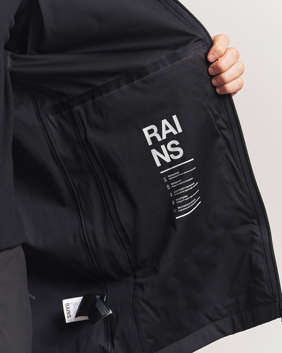 Hombres | Abrigos y chaquetas | RAINS | Suva Hooded Waterproof Long Jacket Black