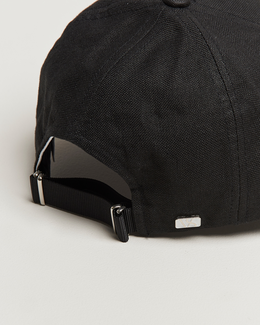 Hombres | Sombreros y gorras | Varsity Headwear | Linen Baseball Cap Licorice Black