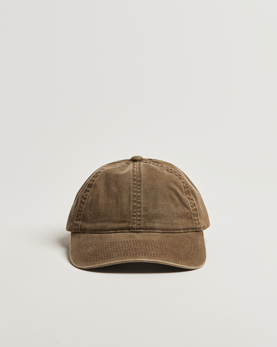Hombres | Sombreros y gorras | Varsity Headwear | Washed Cotton Baseball Cap Beige