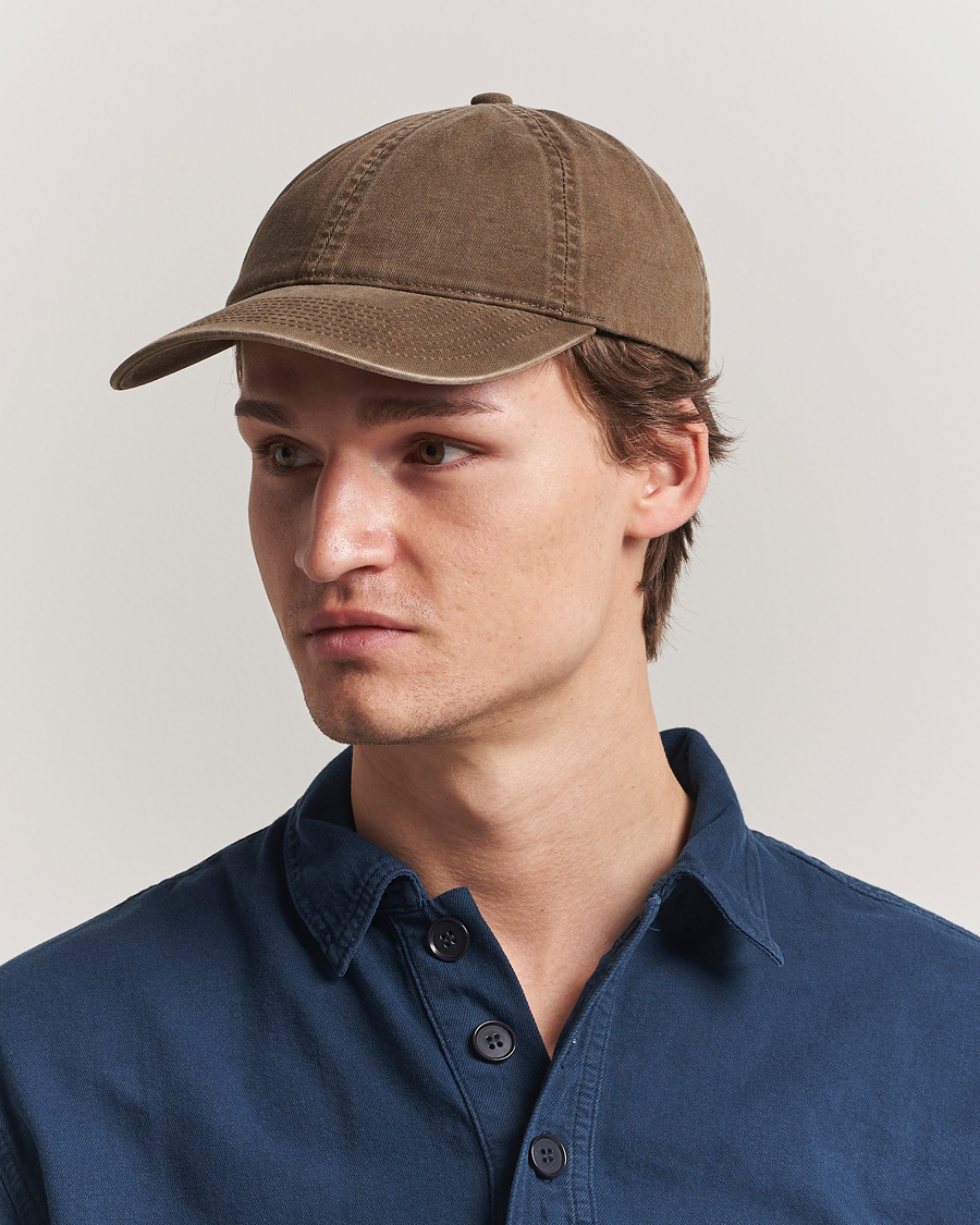 Hombres | Sombreros y gorras | Varsity Headwear | Washed Cotton Baseball Cap Beige