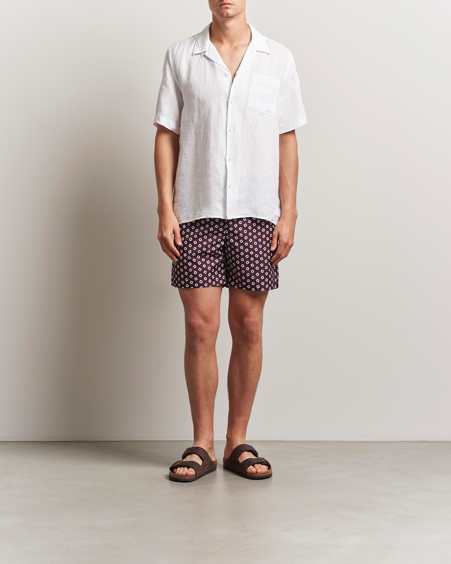 Hombres | Camisas | Vilebrequin | Charli Resort Short Sleeve Shirt Blanc