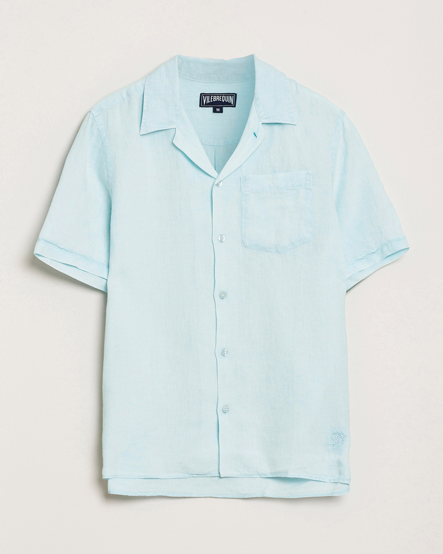 Hombres | Camisas | Vilebrequin | Charli Resort Short Sleeve Shirt Pacific
