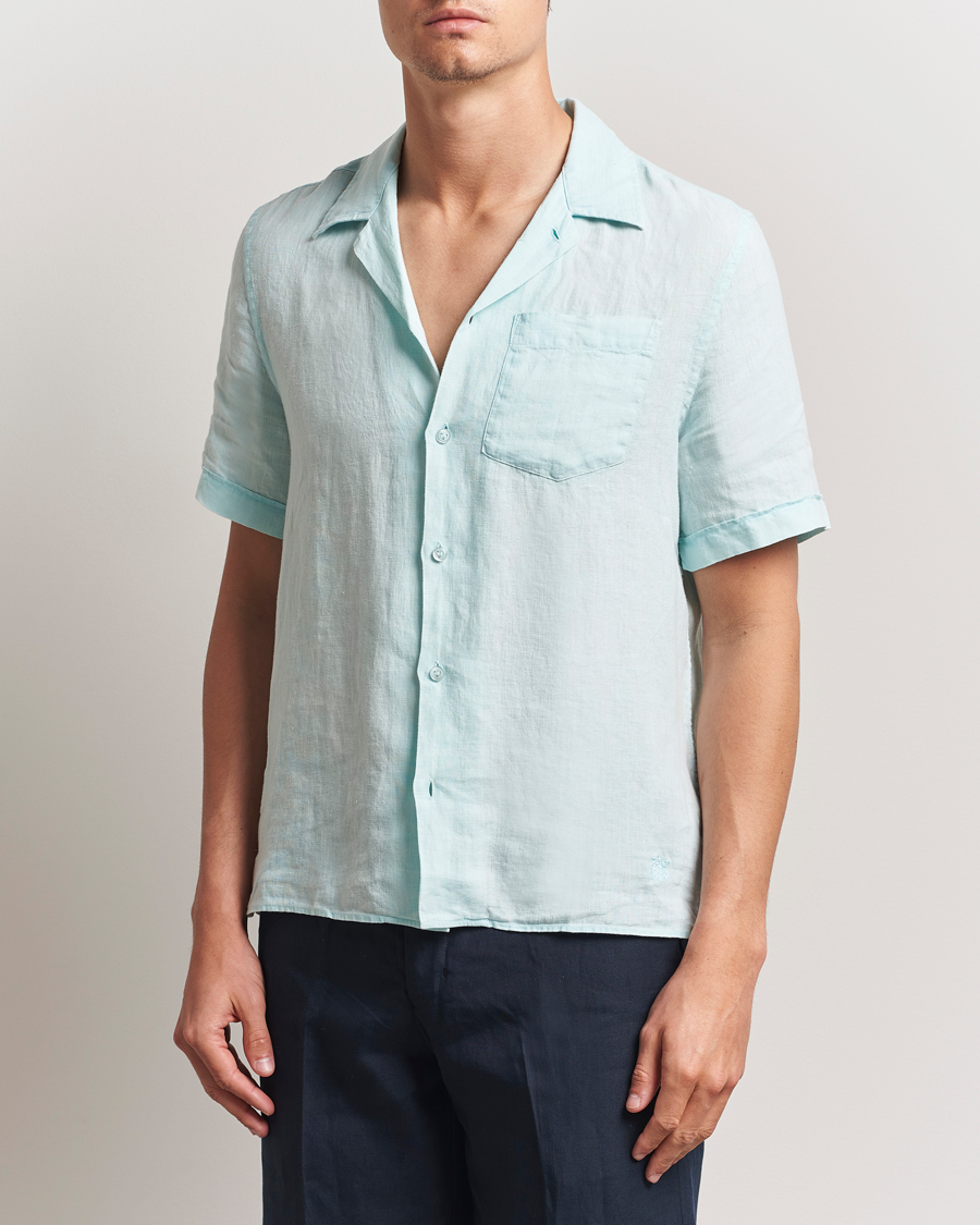 Hombres | Camisas | Vilebrequin | Charli Resort Short Sleeve Shirt Pacific