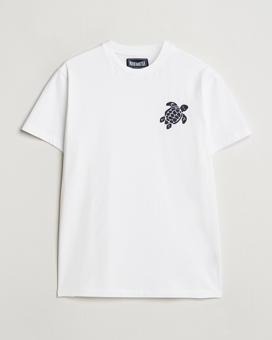 Hombres | Camisetas | Vilebrequin | Portisol Embroidered T-Shirt Blanc