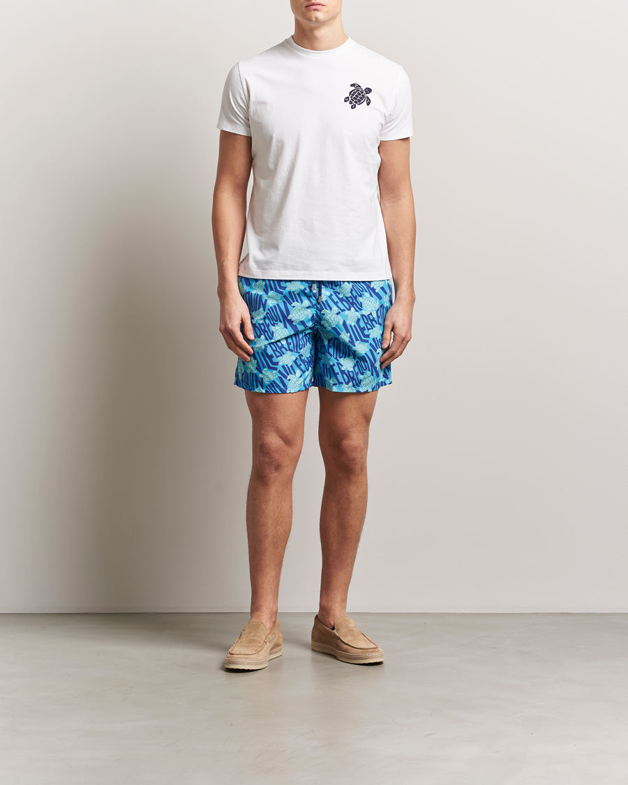 Hombres | Camisetas | Vilebrequin | Portisol Embroidered T-Shirt Blanc