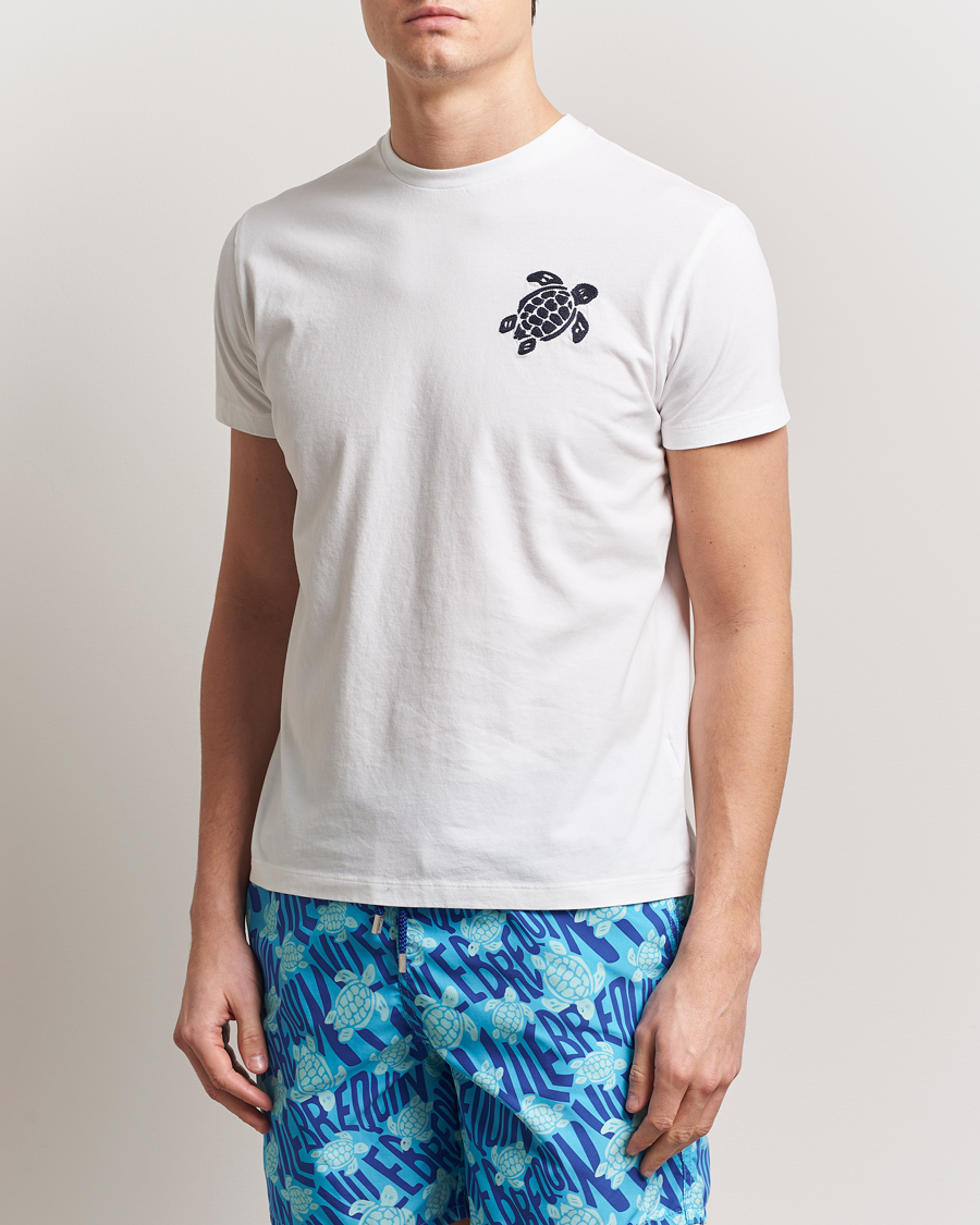 Hombres | Camisetas | Vilebrequin | Portisol Embroidered T-Shirt Blanc