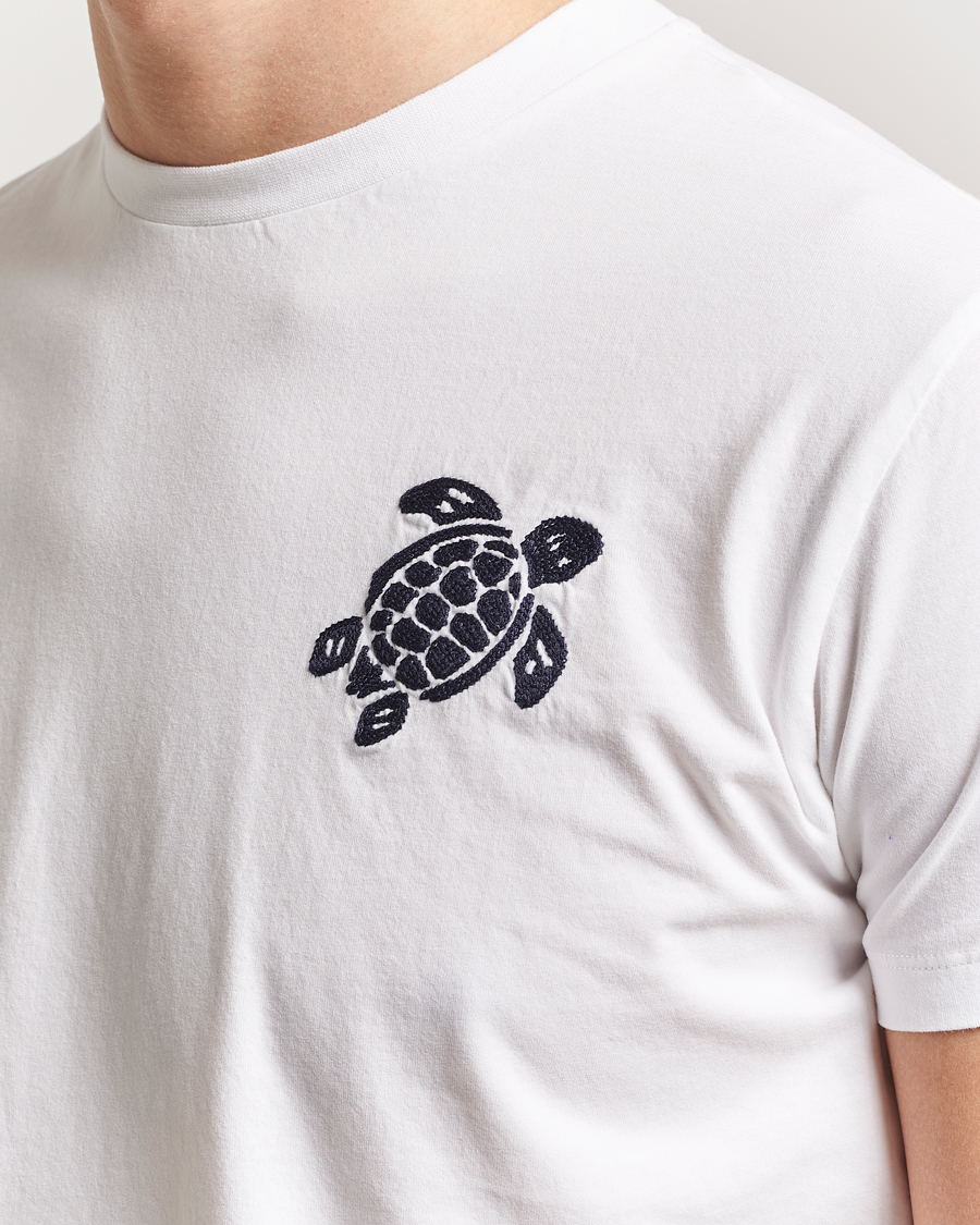Hombres | Camisetas | Vilebrequin | Portisol Embroidered T-Shirt Blanc