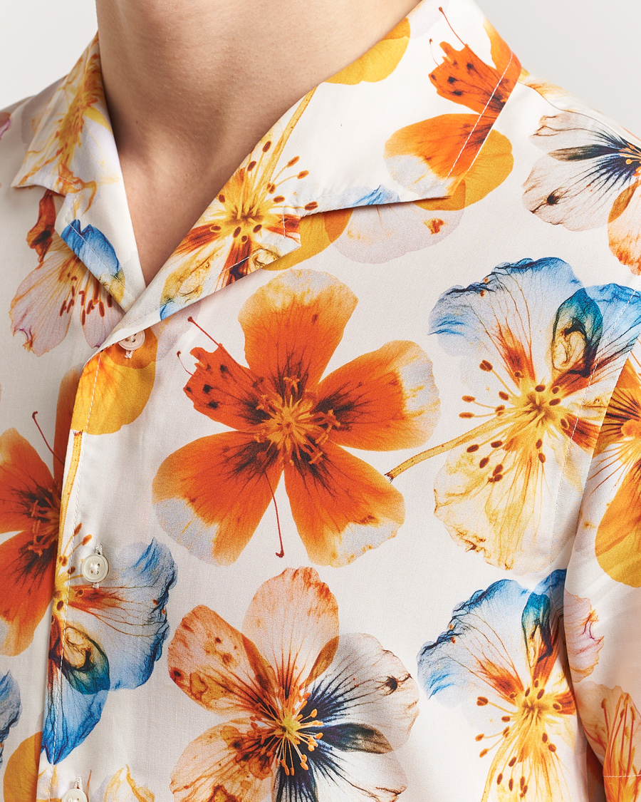 Hombres | Camisas | Orlebar Brown | Hibbert Oshibana Printed Shirt White Sand