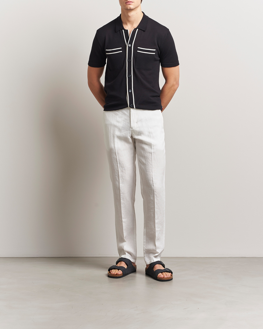 Hombres | Pantalones | Orlebar Brown | Griffon Italian Linen Trousers White Sand