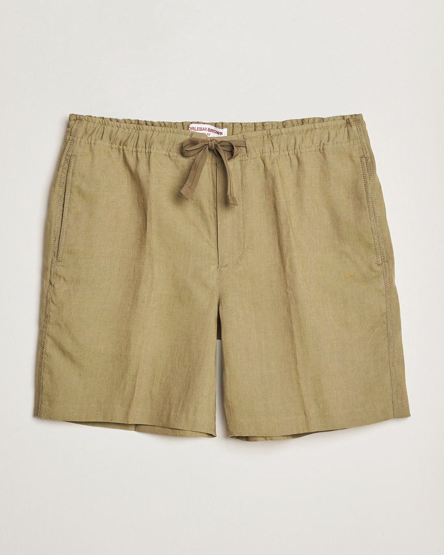 Hombres | Pantalones cortos | Orlebar Brown | Alex Linen Shorts Agave Green