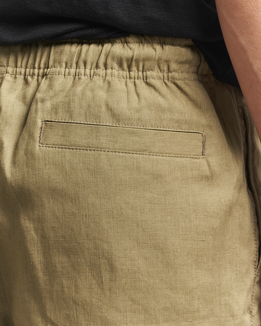 Hombres | Pantalones cortos | Orlebar Brown | Alex Linen Shorts Agave Green