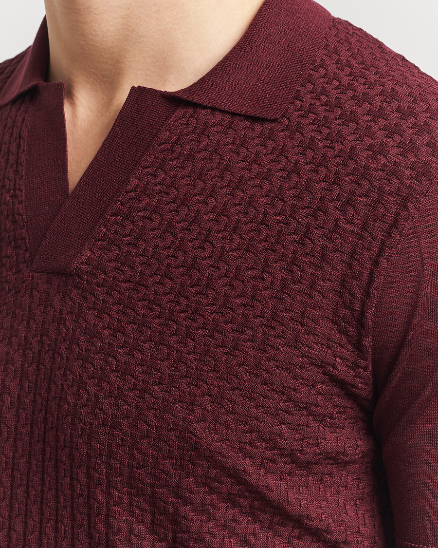 Hombres | Polos | Orlebar Brown | Horton Maybrook Cotton/Silk Polo Damson