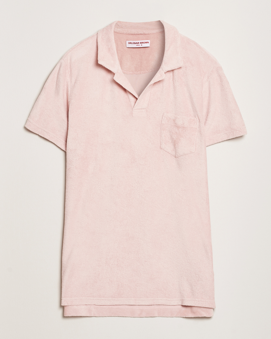 Hombres | Polos | Orlebar Brown | Terry Polo Pink Sand