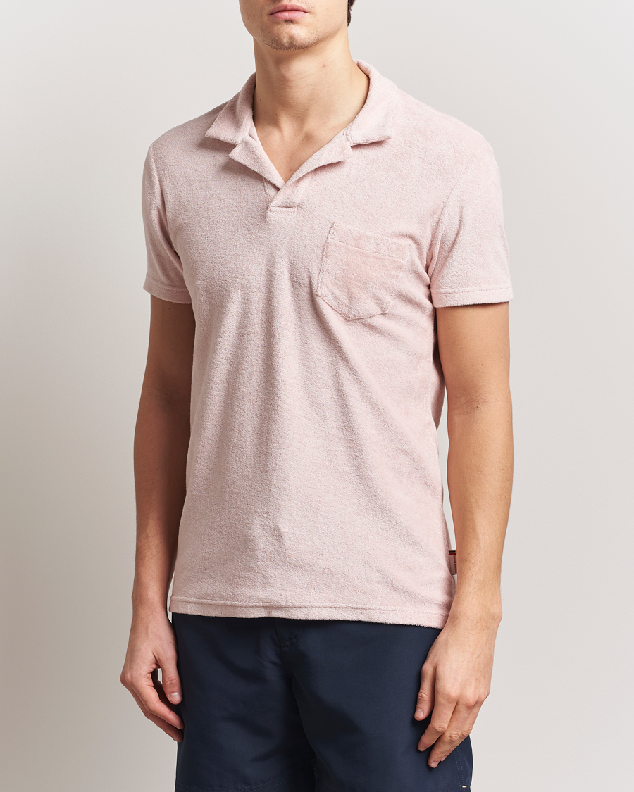 Hombres | Polos | Orlebar Brown | Terry Polo Pink Sand