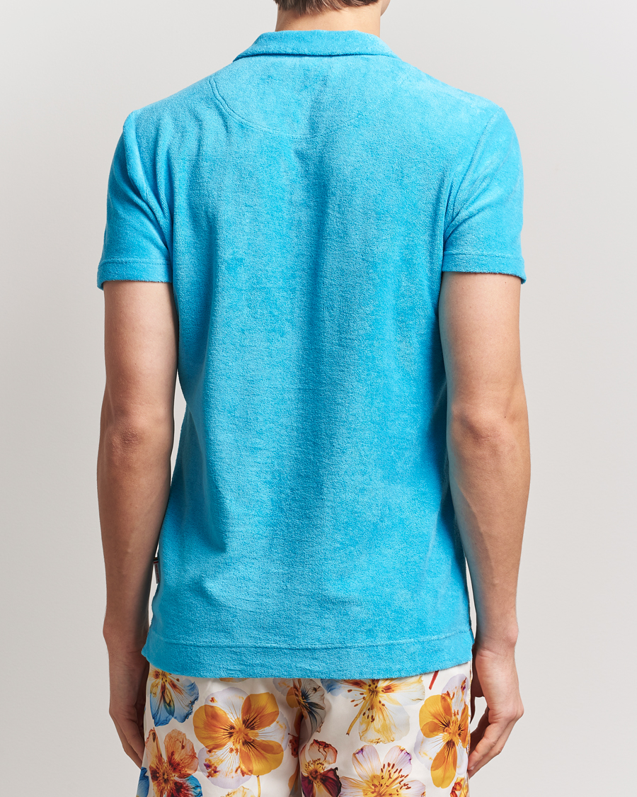 Hombres | Polos | Orlebar Brown | Terry Polo Agua Blue