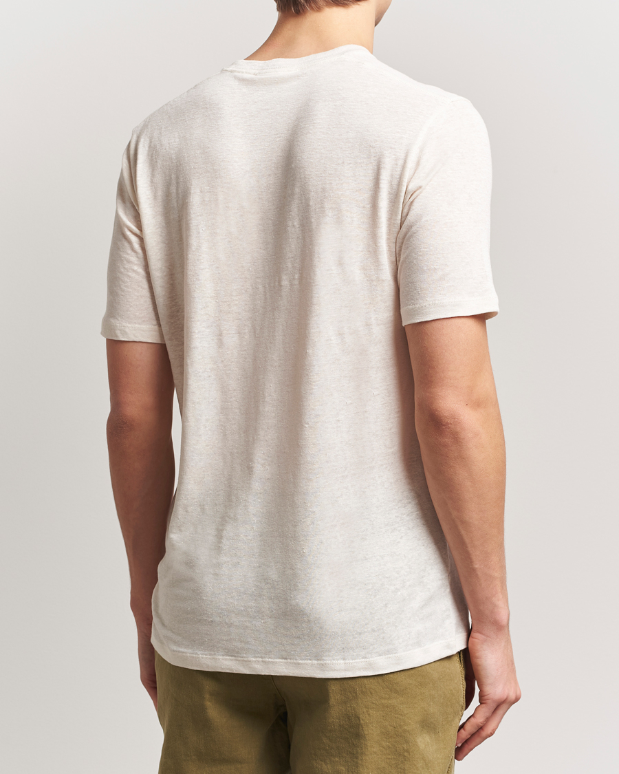 Hombres | Camisetas | Orlebar Brown | Standard Linen T-Shirt Latte
