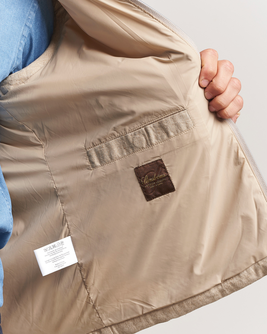 Hombres | Abrigos y chaquetas | Stenströms | Linen/Alcantar Vest Beige