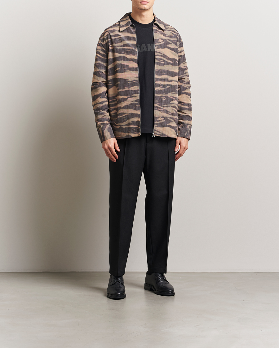 Hombres | Pantalones | Jil Sander | Regular Fit Gabardine Trousers Black