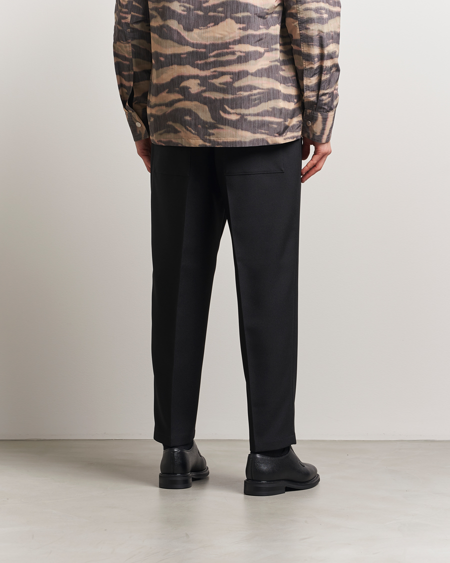 Hombres | Pantalones | Jil Sander | Regular Fit Gabardine Trousers Black
