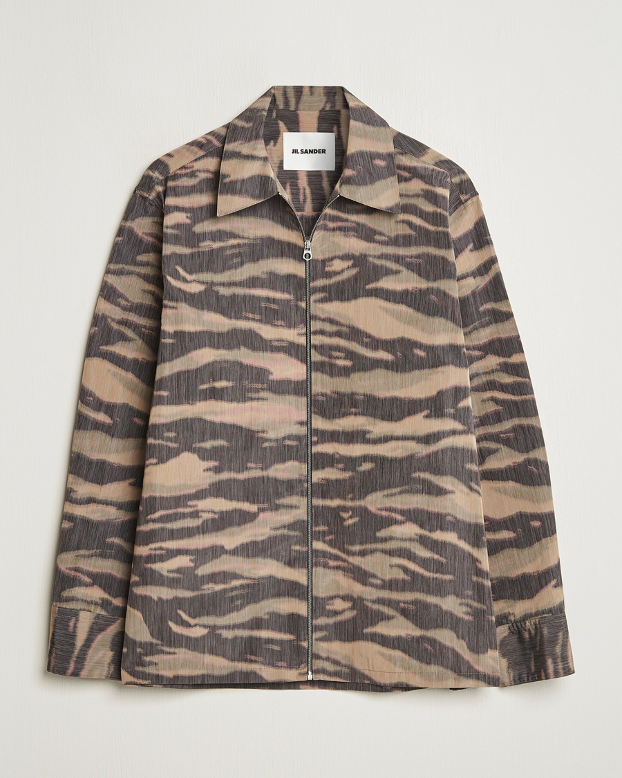 Hombres | Camisas | Jil Sander | Zip Shirt Jacket Camouflage