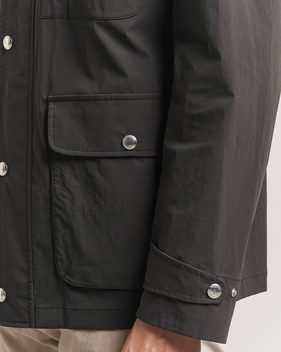 Hombres | Abrigos y chaquetas | Brunello Cucinelli | Peach Cotton Field Jacket Dark Brown