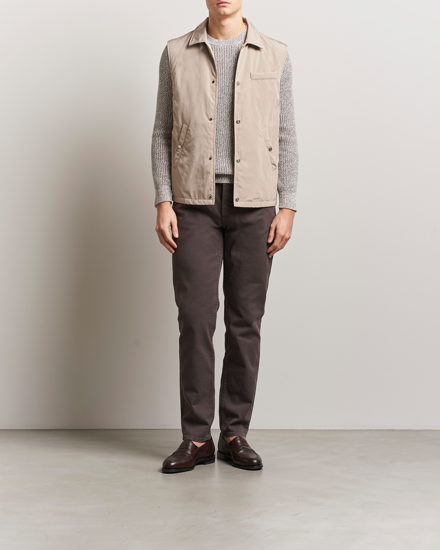 Hombres | Abrigos y chaquetas | Brunello Cucinelli | Padded Nylon Gilet Beige