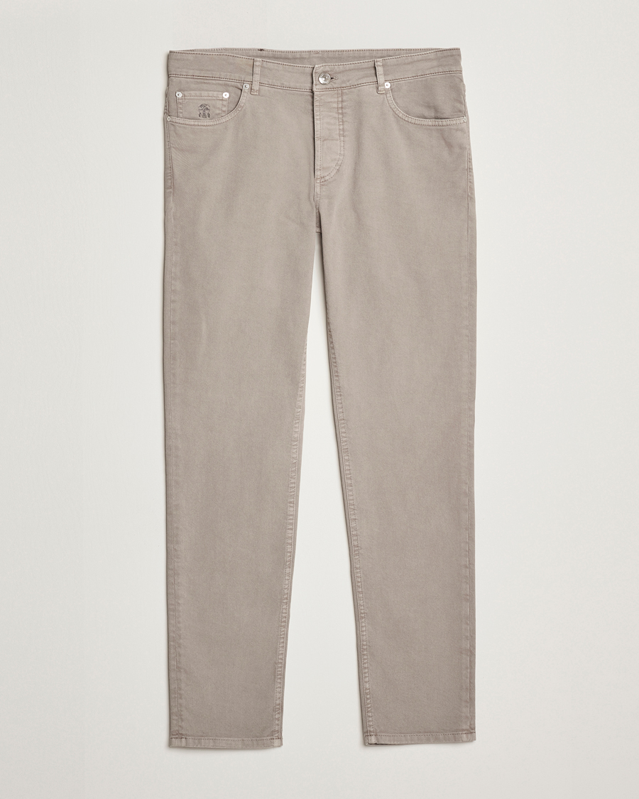Hombres | Pantalones | Brunello Cucinelli | Slim Fit Bull Denim Pants Grey