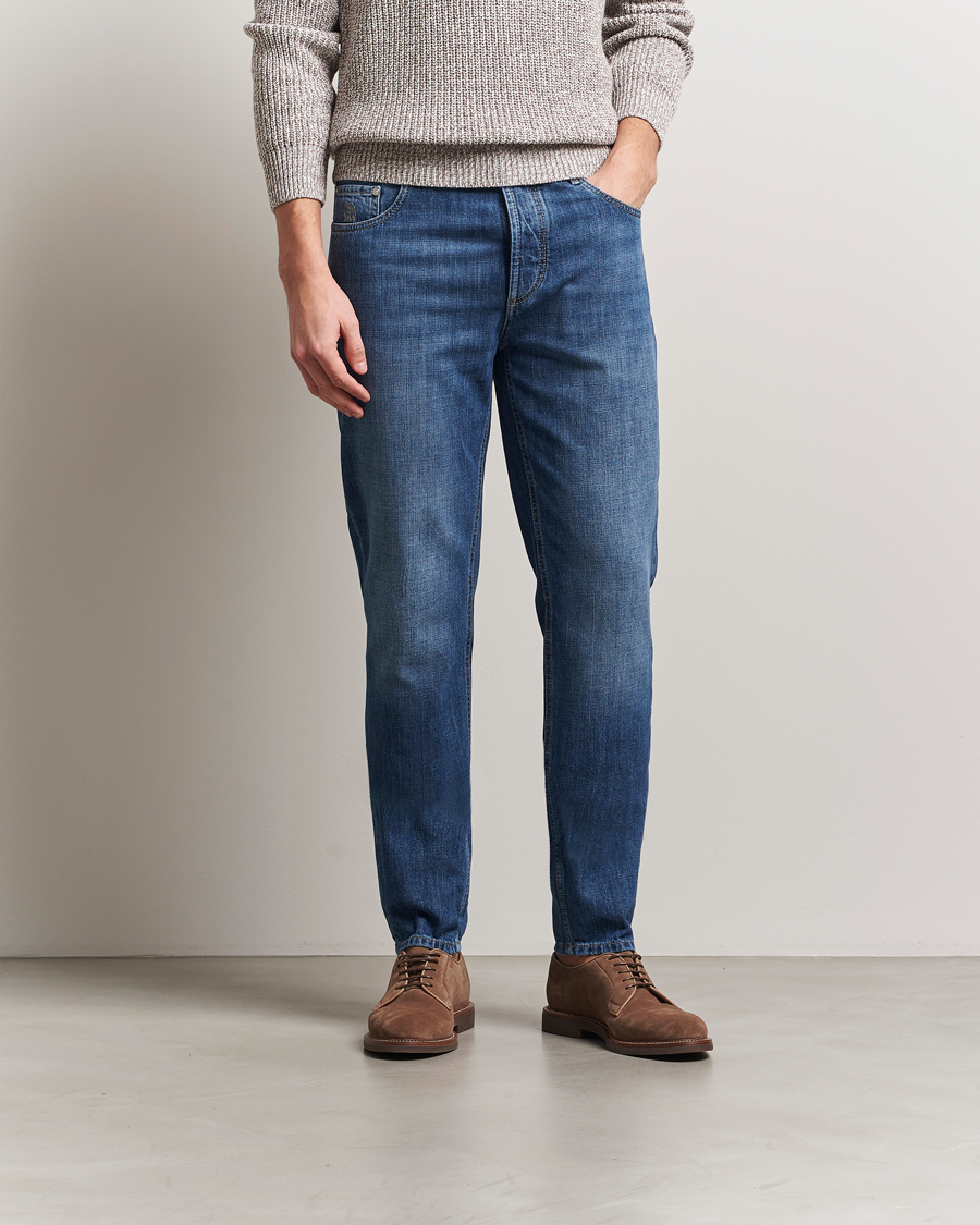 Hombres | Pantalones | Brunello Cucinelli | Traditional Fit Jeans Medium Wash