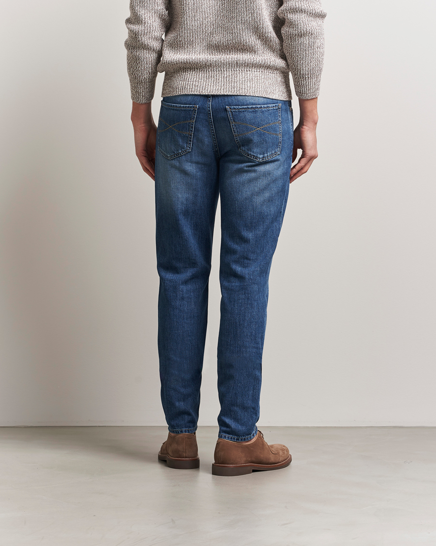 Hombres | Pantalones | Brunello Cucinelli | Traditional Fit Jeans Medium Wash