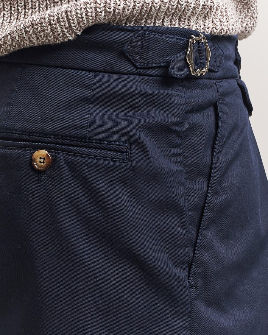 Hombres | Pantalones cortos | Brunello Cucinelli | Cotton Chino Shorts Navy