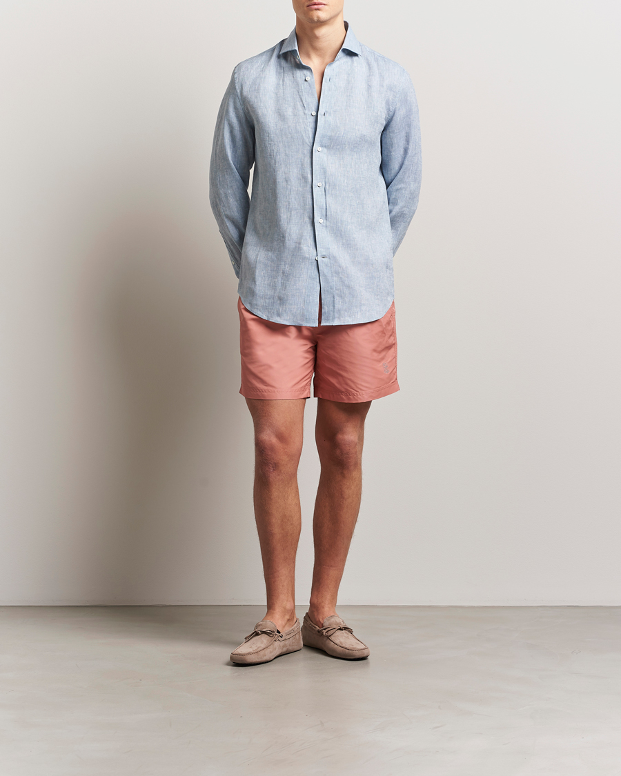 Hombres | Bañadores | Brunello Cucinelli | Nylon Swim Trunks Dusty Red