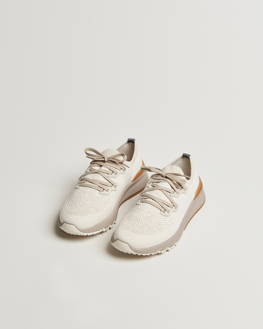 Hombres | Brunello Cucinelli Mesh Running Sneakers Beige | Brunello Cucinelli | Mesh Running Sneakers Beige