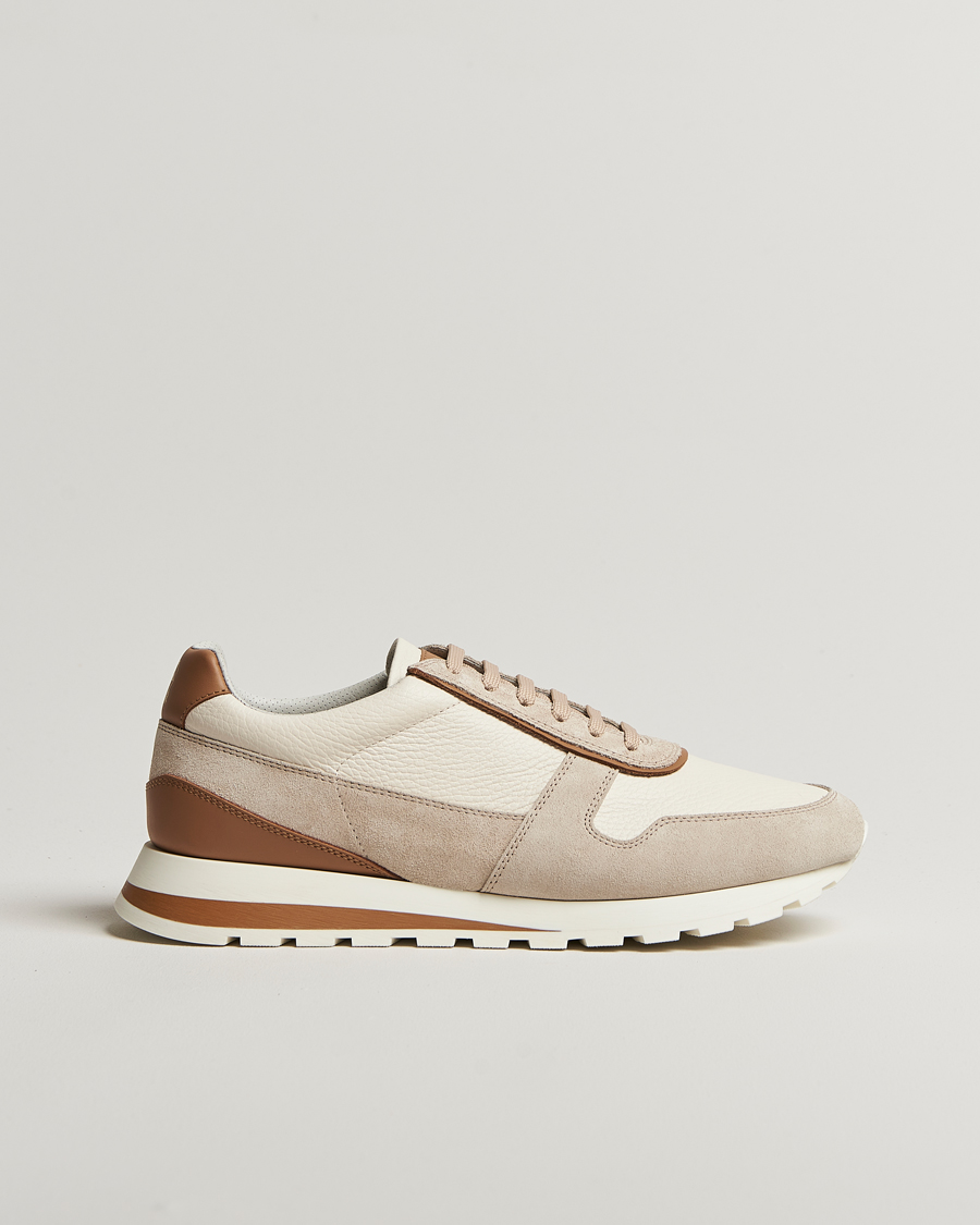Hombres | Brunello Cucinelli Luxury Running Sneakers Light Beige | Brunello Cucinelli | Luxury Running Sneakers Light Beige