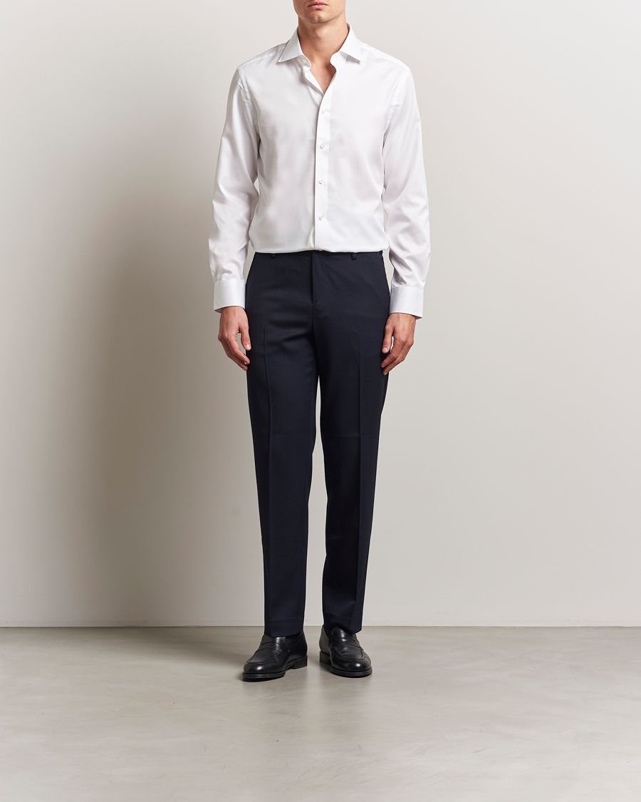 Hombres | Camisas | Charles Tyrwhitt | Egyptian Cotton Twill Shirt White