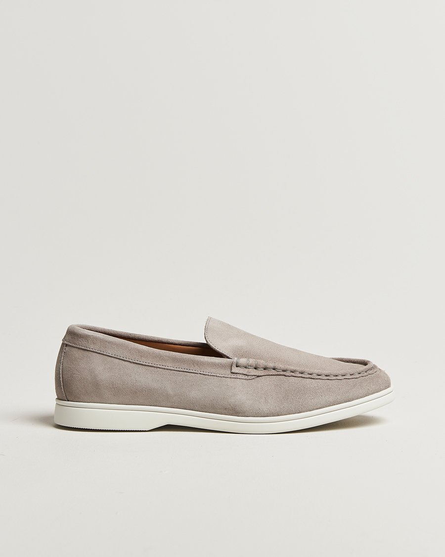 Hombres | Mocasines | Charles Tyrwhitt | Suede Slip On Loafers Light Grey