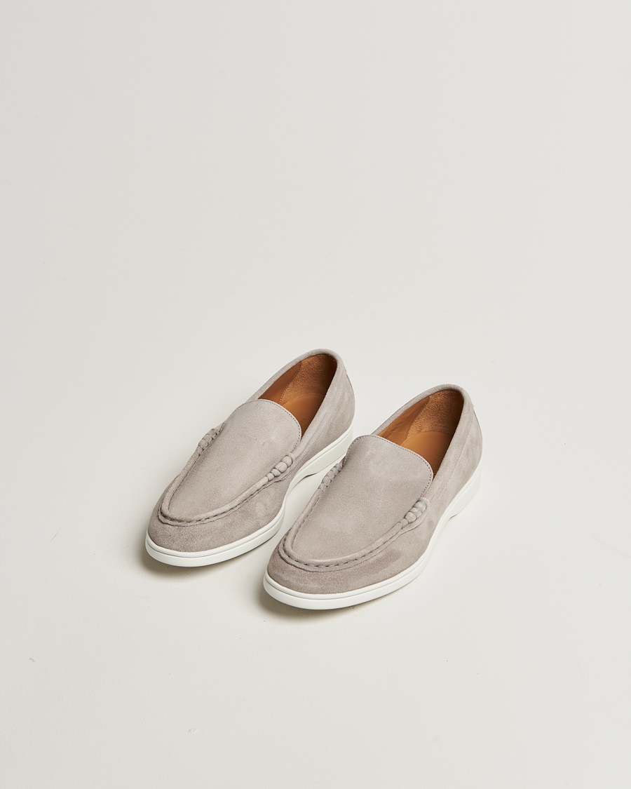 Hombres | Charles Tyrwhitt Suede Slip On Loafers Light Grey | Charles Tyrwhitt | Suede Slip On Loafers Light Grey
