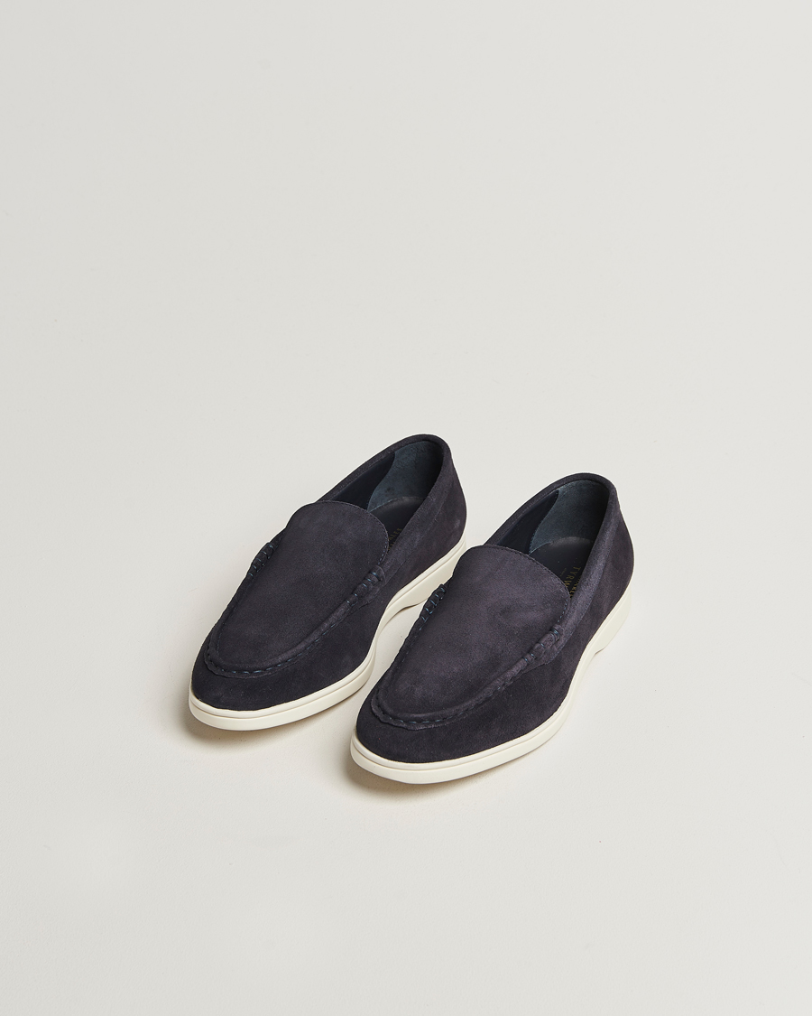 Hombres | Mocasines | Charles Tyrwhitt | Suede Slip On Loafers Navy