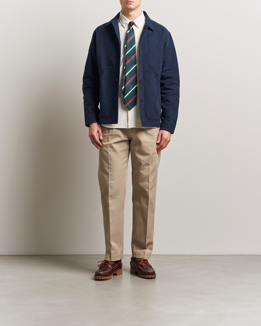 Hombres | Camisas | Forét | Berry Canvas Overshirt Navy