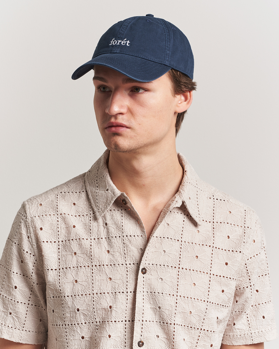 Hombres | Sombreros y gorras | Forét | Hawk Washed Cap Navy
