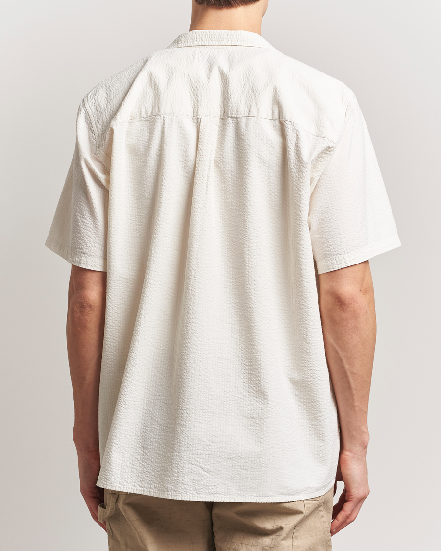 Hombres | Camisas | Forét | Hush Short Sleeve Seersucker Shirt Cloud
