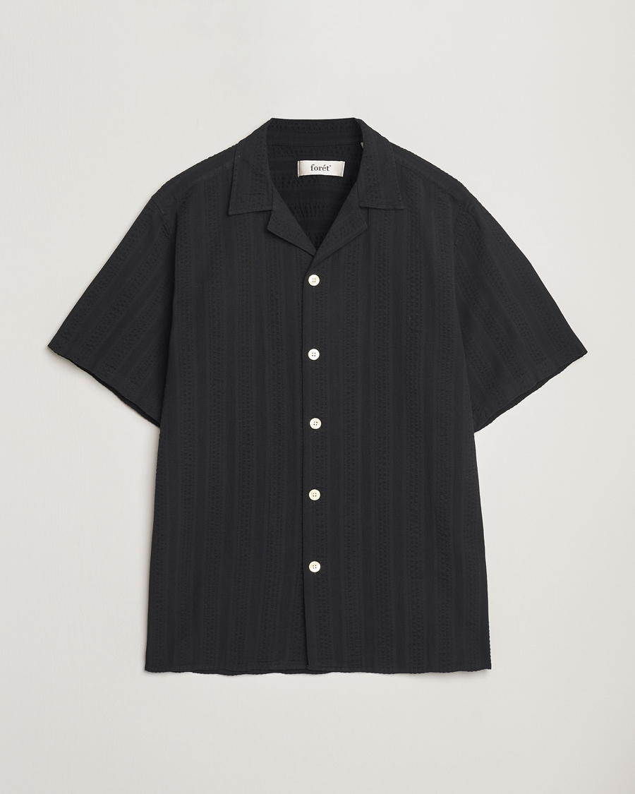 Hombres | Camisas | Forét | Peer Short Sleeve Shirt Black