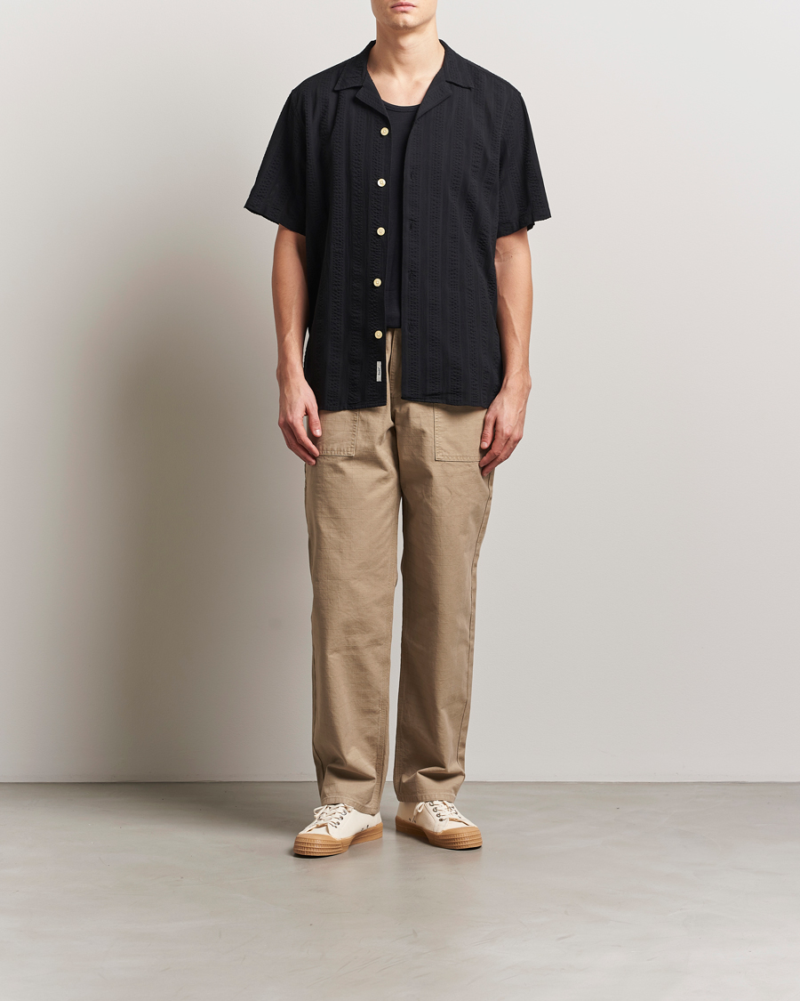 Hombres | Camisas | Forét | Peer Short Sleeve Shirt Black