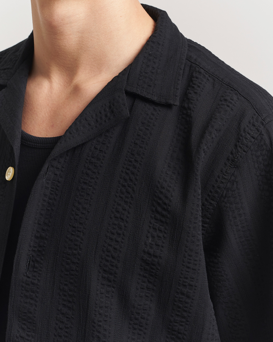 Hombres | Camisas | Forét | Peer Short Sleeve Shirt Black