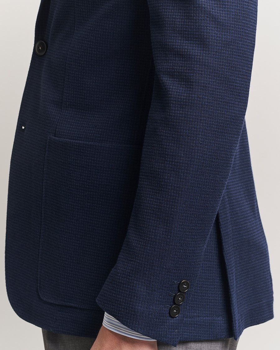 Hombres | Blazers | Canali | Structured Jersey Blazer Navy