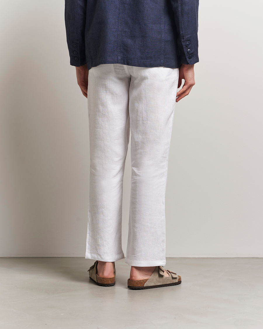 Hombres | Pantalones | KnowledgeCotton Apparel | Loose Linen Pants Bright White