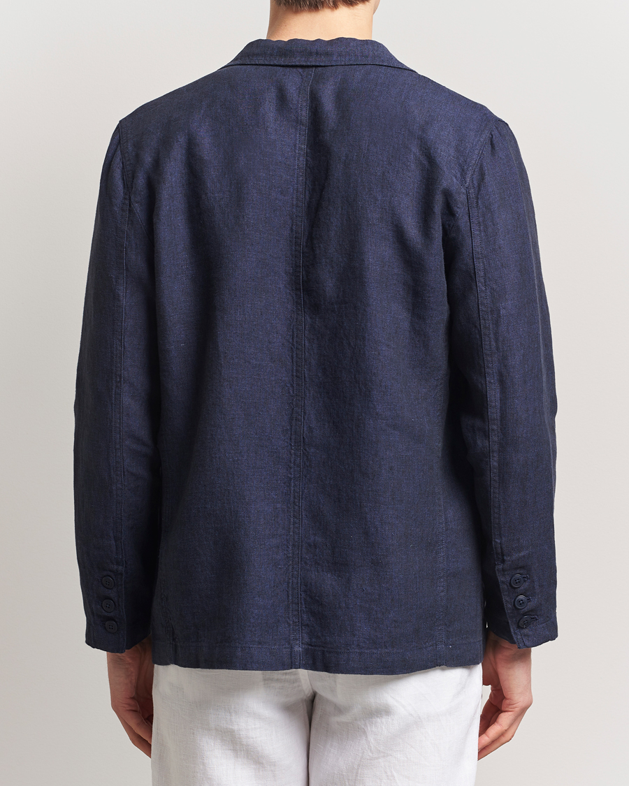 Hombres | Blazers | KnowledgeCotton Apparel | Linen Blazer Total Eclipse