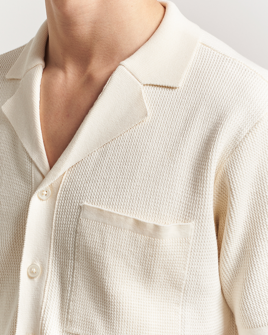 Hombres | Camisas | KnowledgeCotton Apparel | Knitted Short Sleeve Shirt Eggret