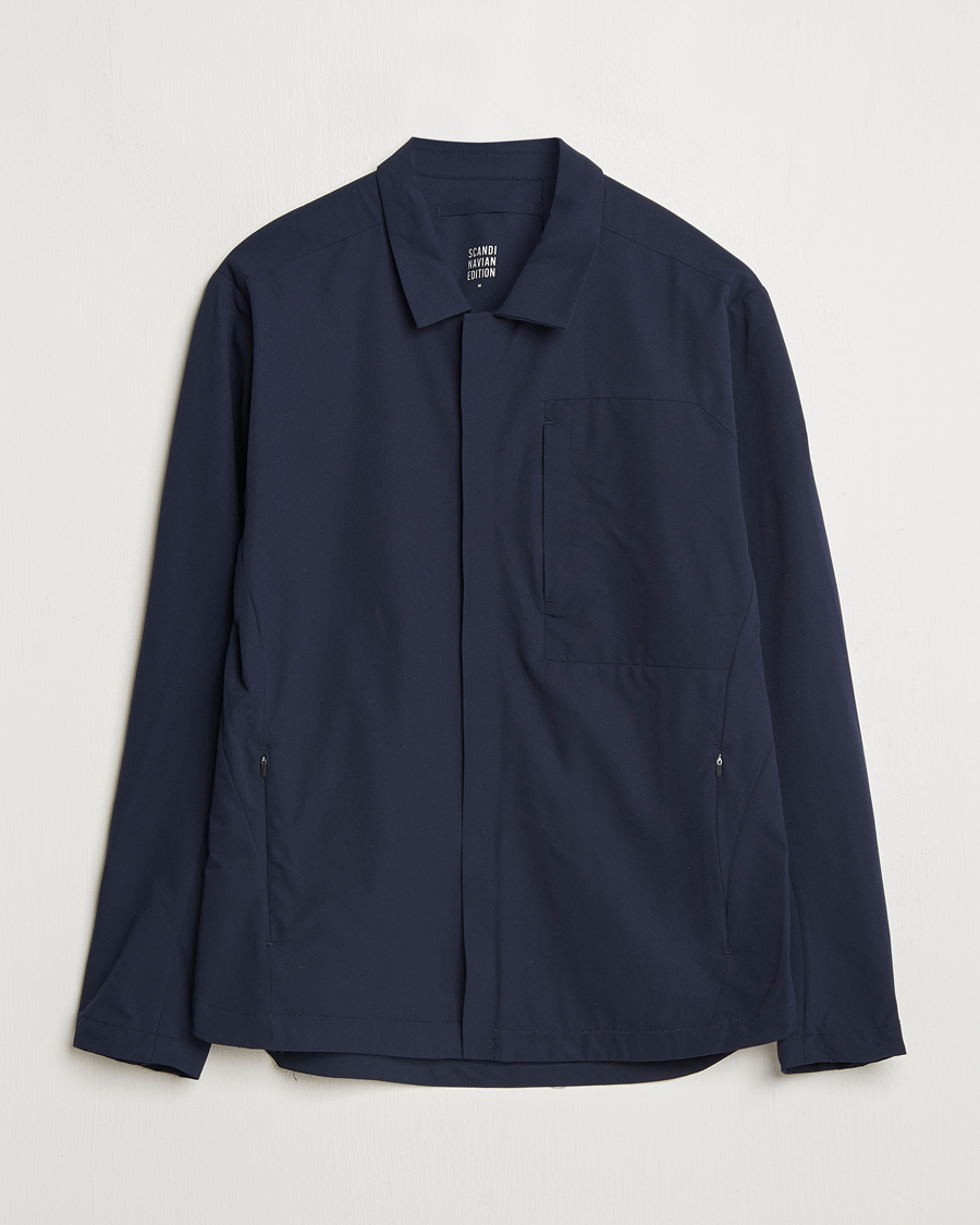 Hombres | Abrigos y chaquetas | Scandinavian Edition | Merge II Stretch Shirt Jacket Navy Blue