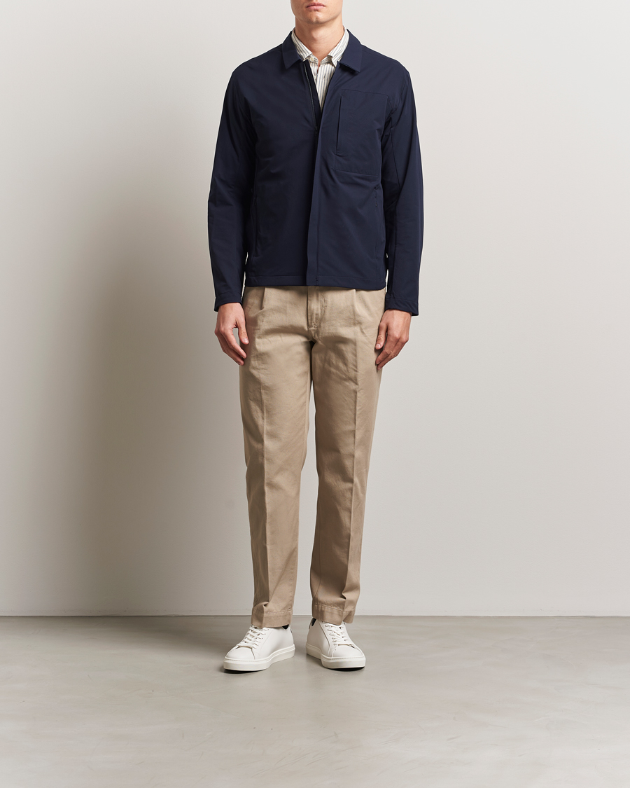 Hombres | Abrigos y chaquetas | Scandinavian Edition | Merge II Stretch Shirt Jacket Navy Blue